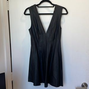Lack leather Free People dress